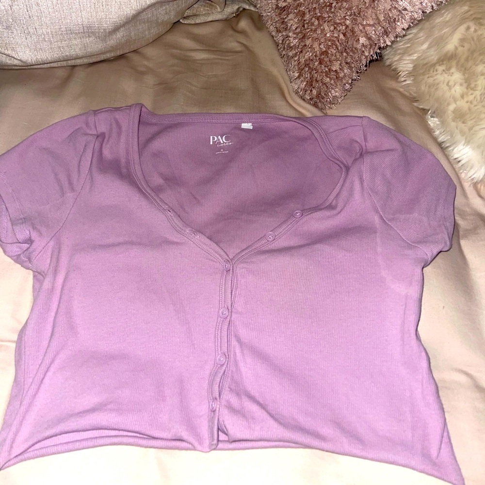 Pacsun purple button up top